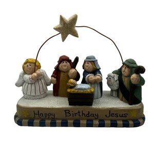 Eddie Walker Midwest Cannon Falls 2000 Happy Birthday Jesus Nativity Figurine